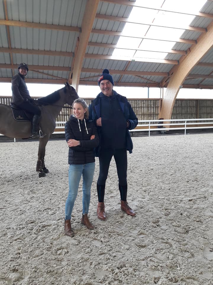 Eloise Jolly (Technicienne-conseillère) et Jean Le Monze (cavalier Horse Breed)